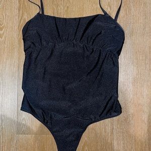Out From Under bodysuit, Size SM, summery black